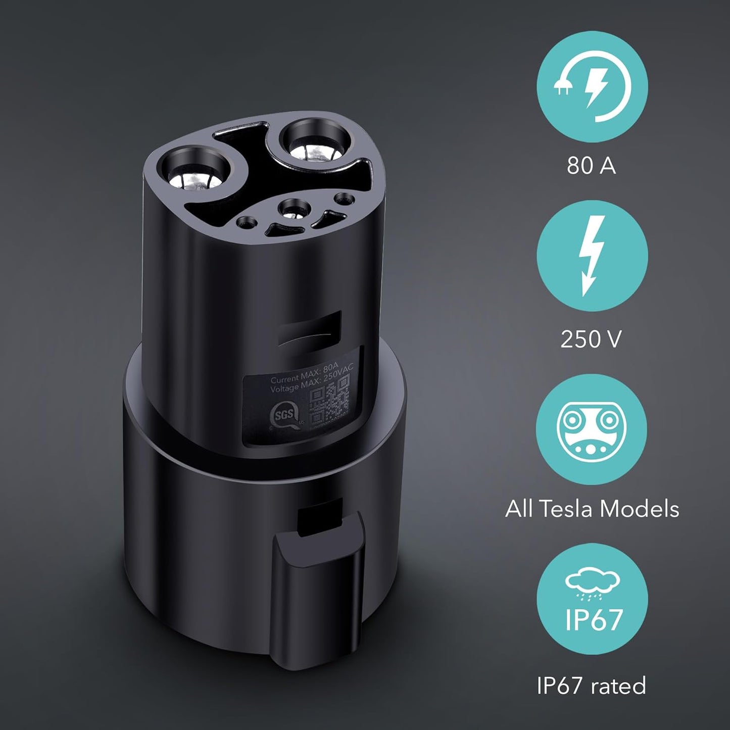 Lectron J1772 to NACS Adapter