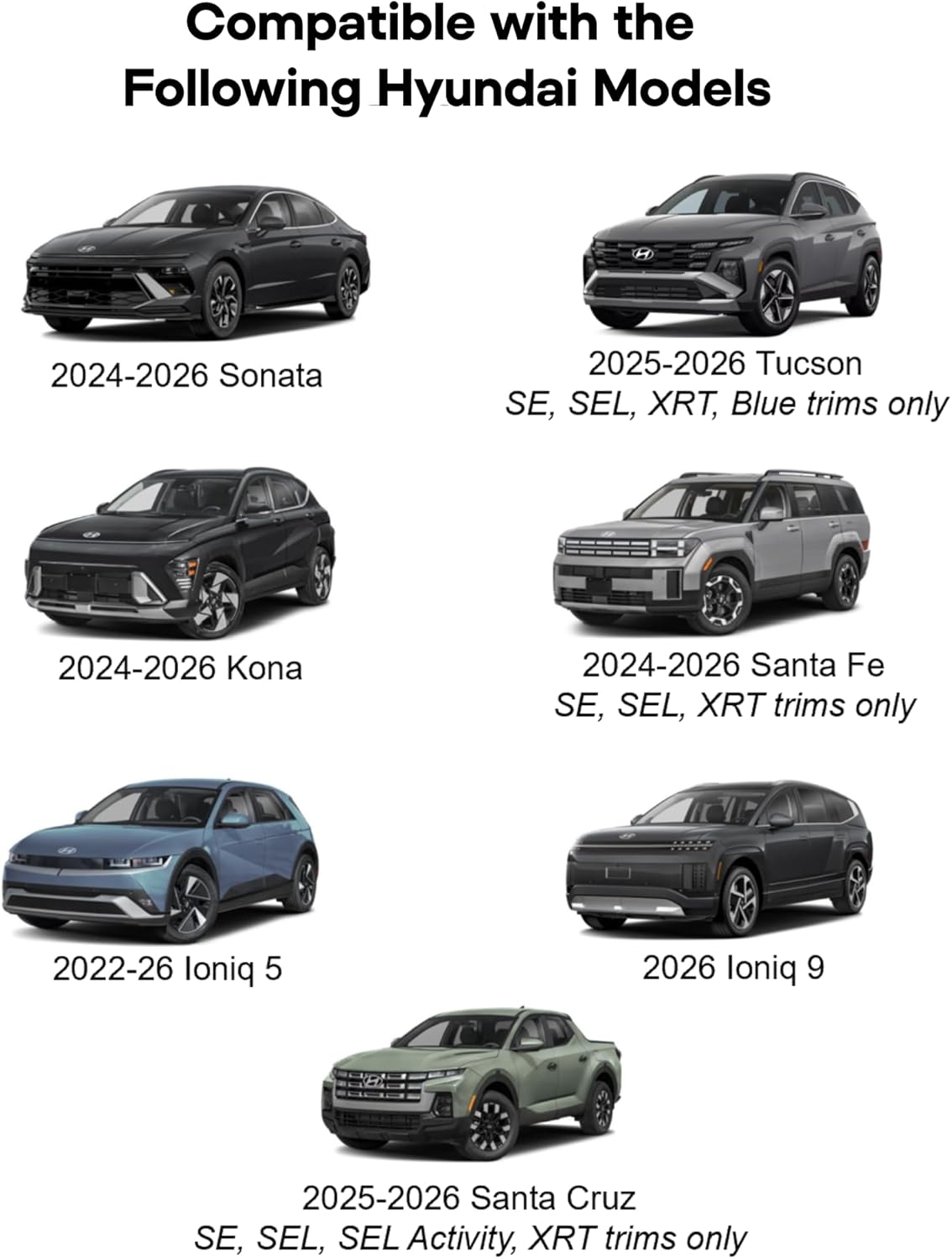 Magnetic Phone Charger Mount for Hyundai